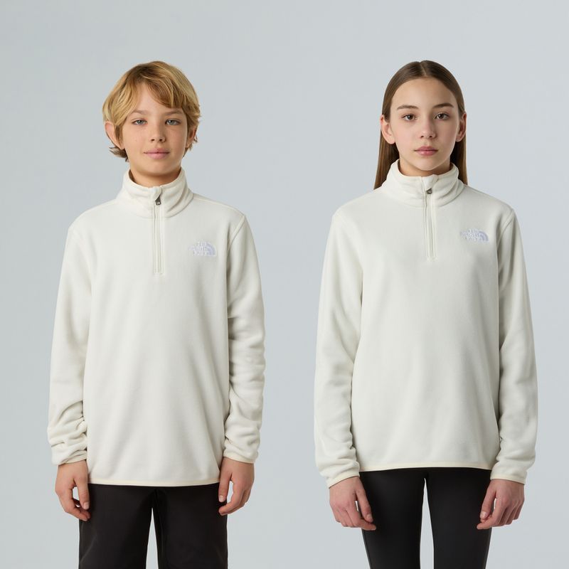 Children's fleece sweatshirt The North Face Teen Glacier 1/4 Zip wine dune 3