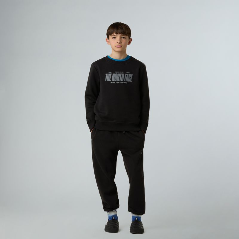 Children's sweatshirt The North Face Reflective Logo Relaxed Crew black 2