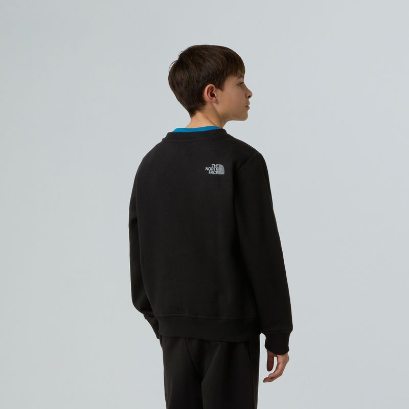 Men's sweatshirt The North Face Reflective Logo Relaxed Crew black 3