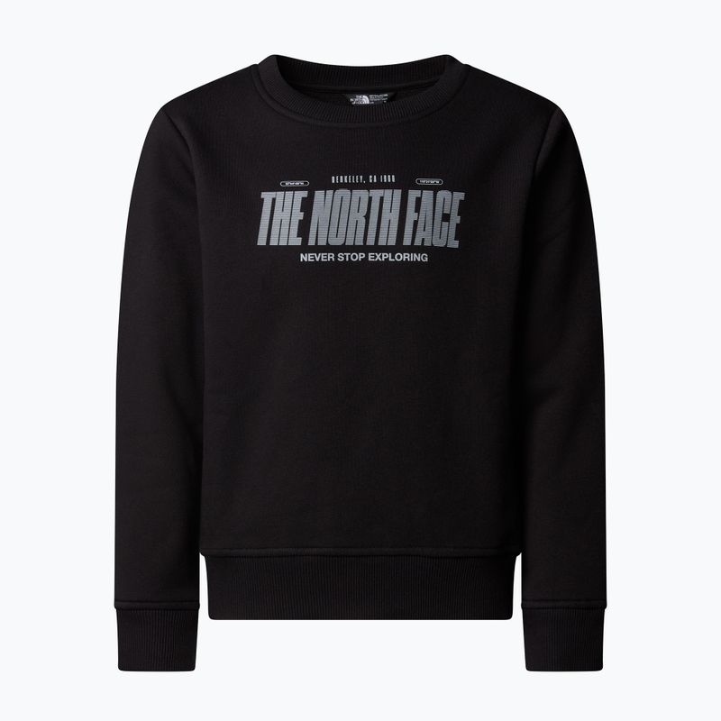 Children's sweatshirt The North Face Reflective Logo Relaxed Crew black 4