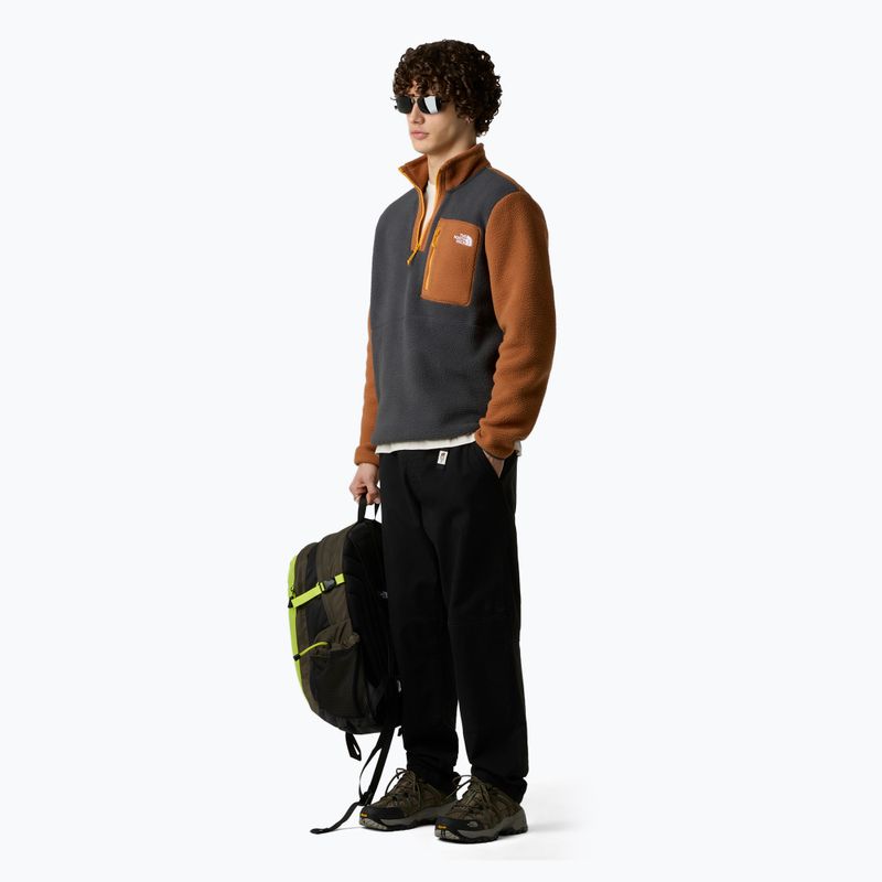 Men's sweatshirt The North Face Yumiori 1/4 Zip asphaltgrey/burntumber/summitgold 2