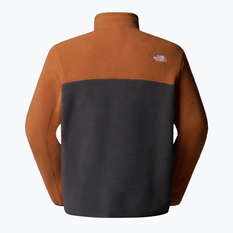 Men's sweatshirt The North Face Yumiori 1/4 Zip asphaltgrey/burntumber/summitgold 5