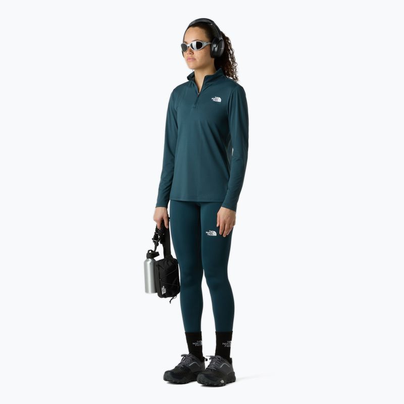 Women's T-shirt The North Face Flex 1/4 Zip Slim deep cypress 2