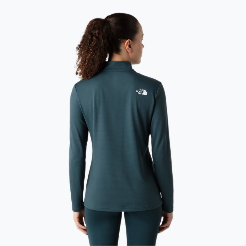 Women's T-shirt The North Face Flex 1/4 Zip Slim deep cypress 3