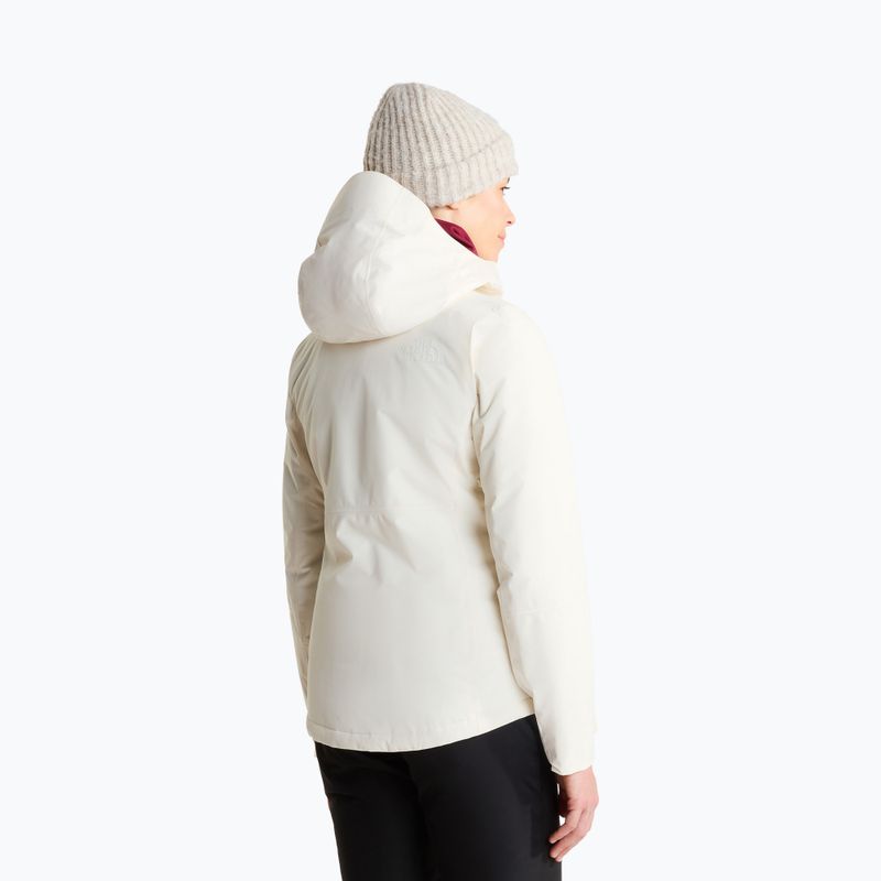 Women's ski jacket The North Face Descendit white dune 3
