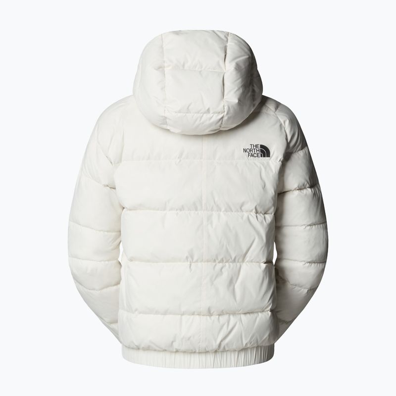 Women's down jacket The North Face Hyalite Down Hoodie white dune 3
