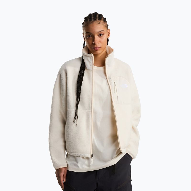 Women's fleece sweatshirt The North Face Yumiori Off Peak Full Zip white dune 4
