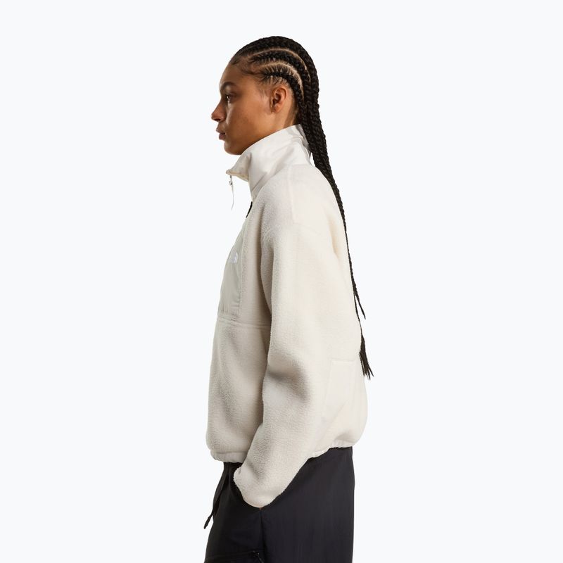Women's fleece sweatshirt The North Face Yumiori Off Peak Full Zip white dune 5