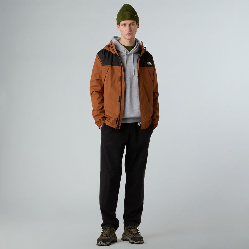 Men's rain jacket The North Face Antora burnt umber/black 2
