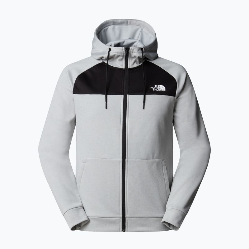 Men's sweatshirt The North Face Reaxion Fleece Full Zip Hoodie high rise grey light heather