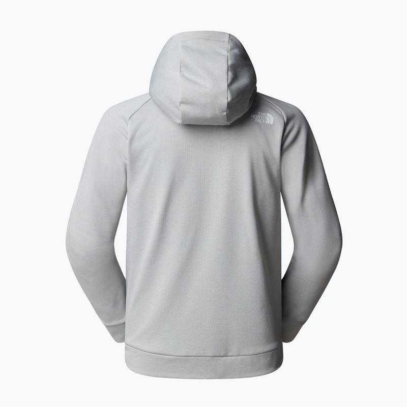 Men's sweatshirt The North Face Reaxion Fleece Full Zip Hoodie high rise grey light heather 2