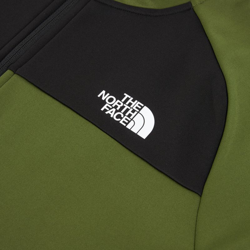 Men's sweatshirt The North Face Reaxion Fleece Full Zip Hoodie woodland green/black 3