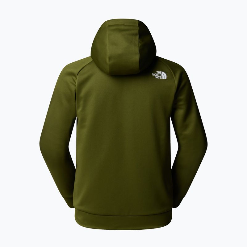 Men's sweatshirt The North Face Reaxion Fleece Full Zip Hoodie woodland green/black 2