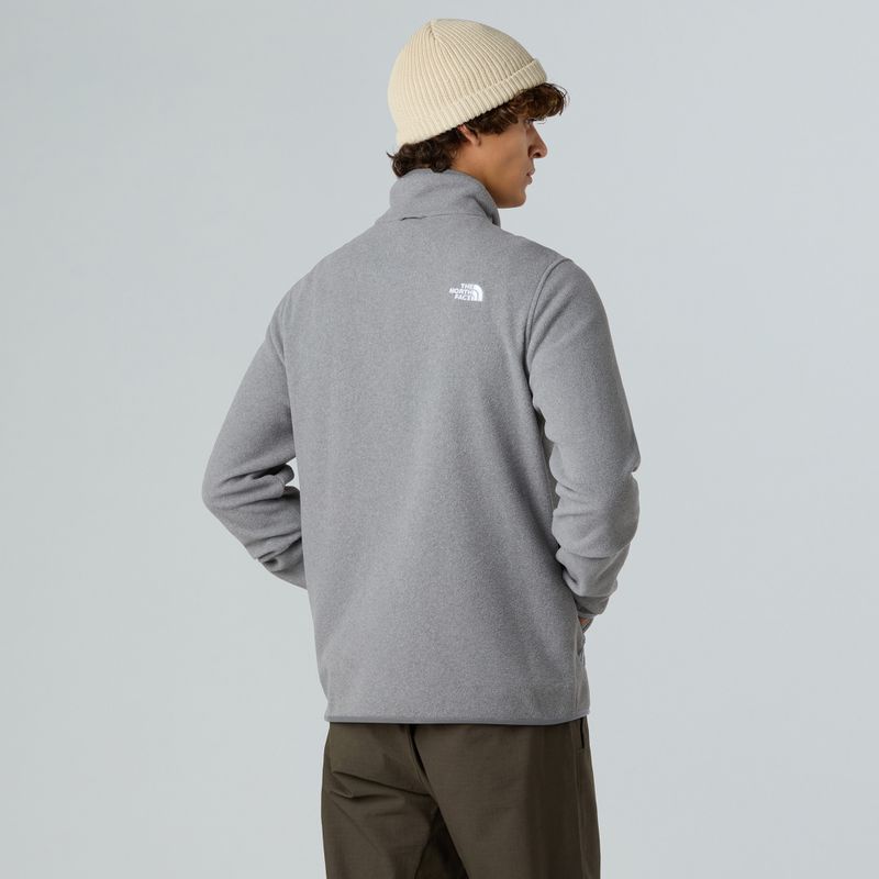 Men's fleece sweatshirt The North Face Glacier Fleece mid grey heather 3