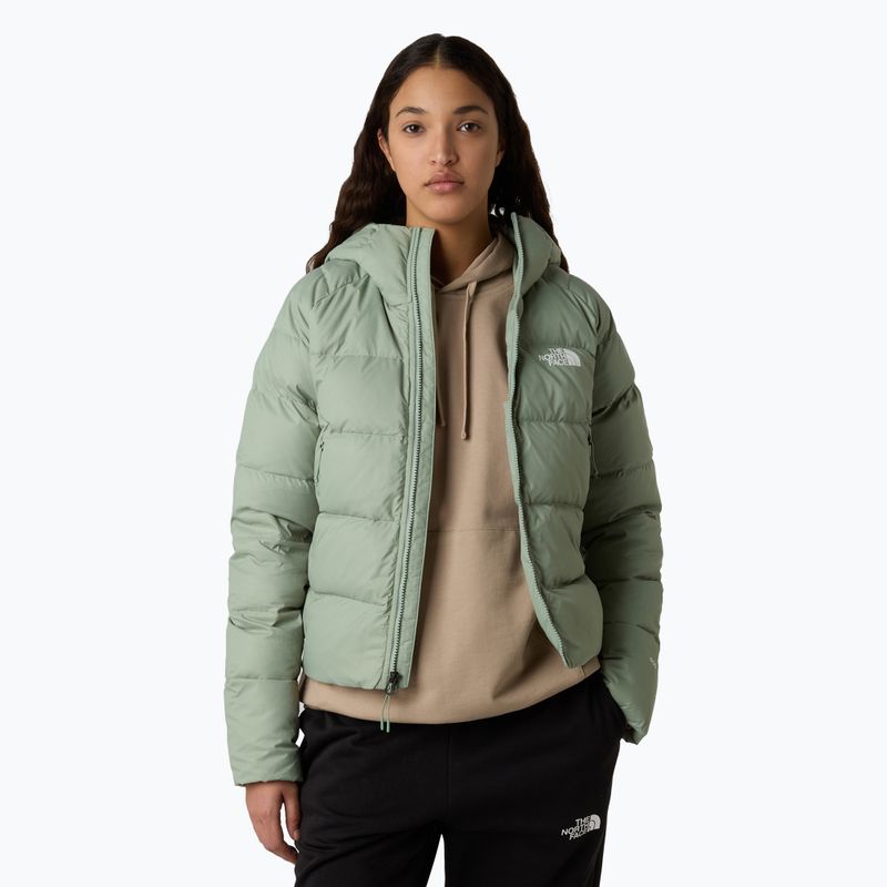 Women's down jacket The North Face Hyalite Down Hoodie state moss