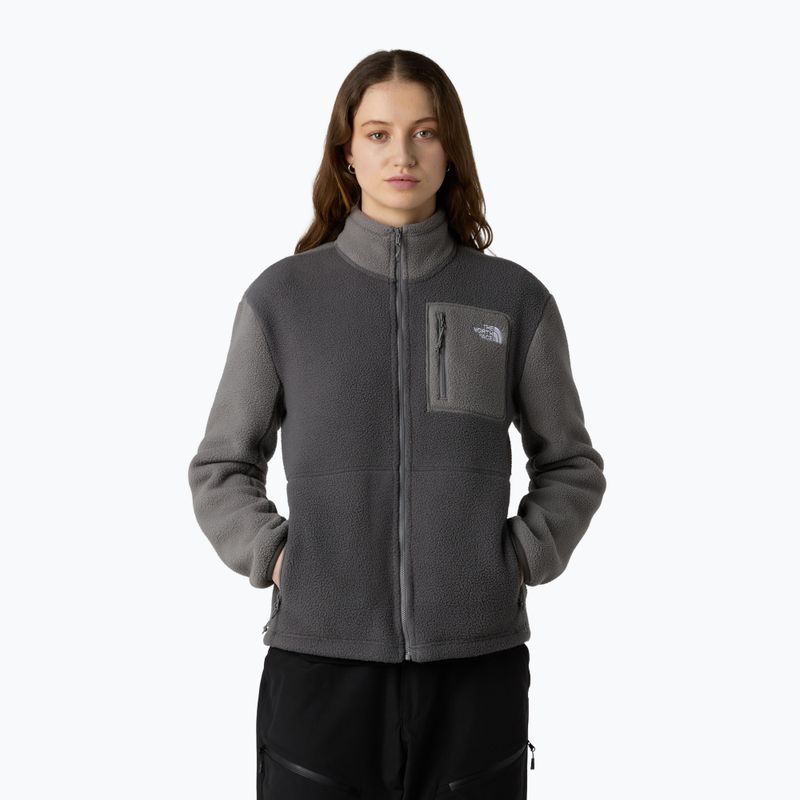 Women's fleece sweatshirt The North Face Yumiori Full Zip anthracite grey/smoked