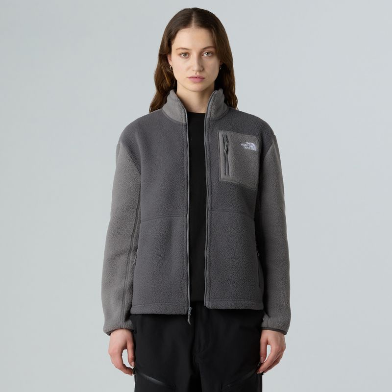 Women's fleece sweatshirt The North Face Yumiori Full Zip anthracite grey/smoked 4