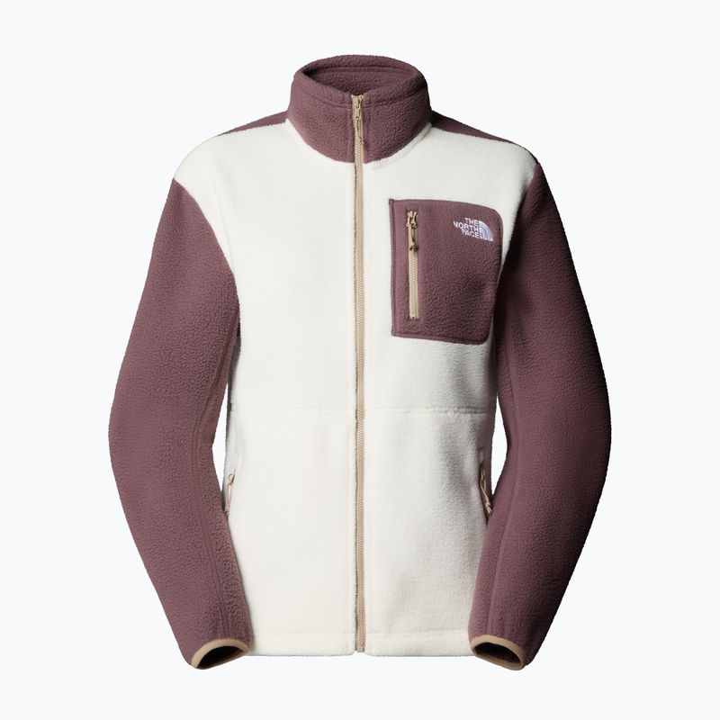 Women's fleece sweatshirt The North Face Yumiori Full Zip white dune/tawny quartz