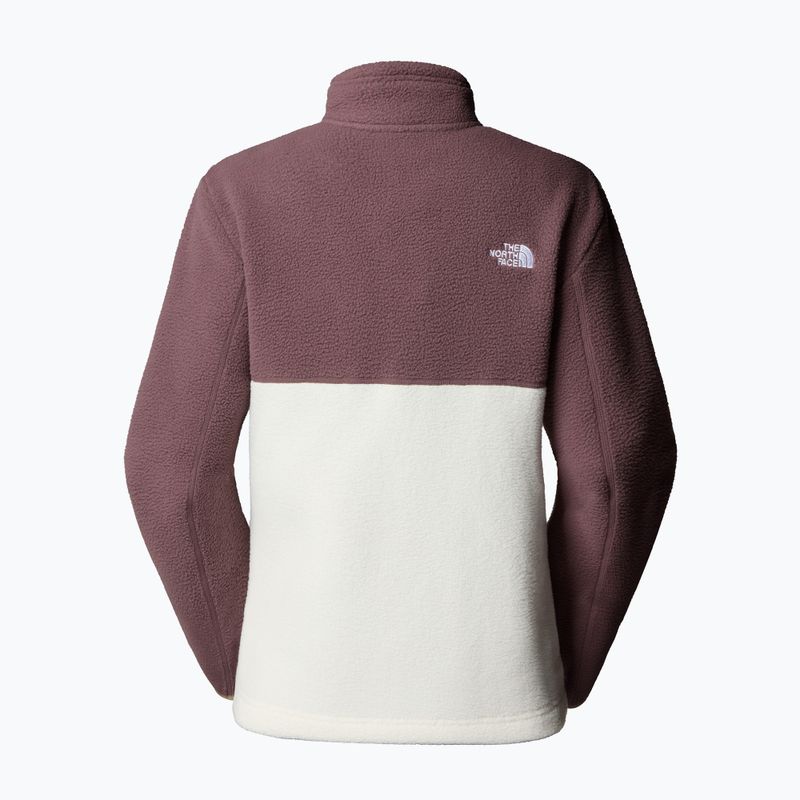 Women's fleece sweatshirt The North Face Yumiori Full Zip white dune/tawny quartz 2