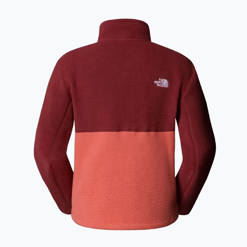 The North Face women's Yumiori 1/4 Zip sweatshirt mars dust/sumac/solar flare 5