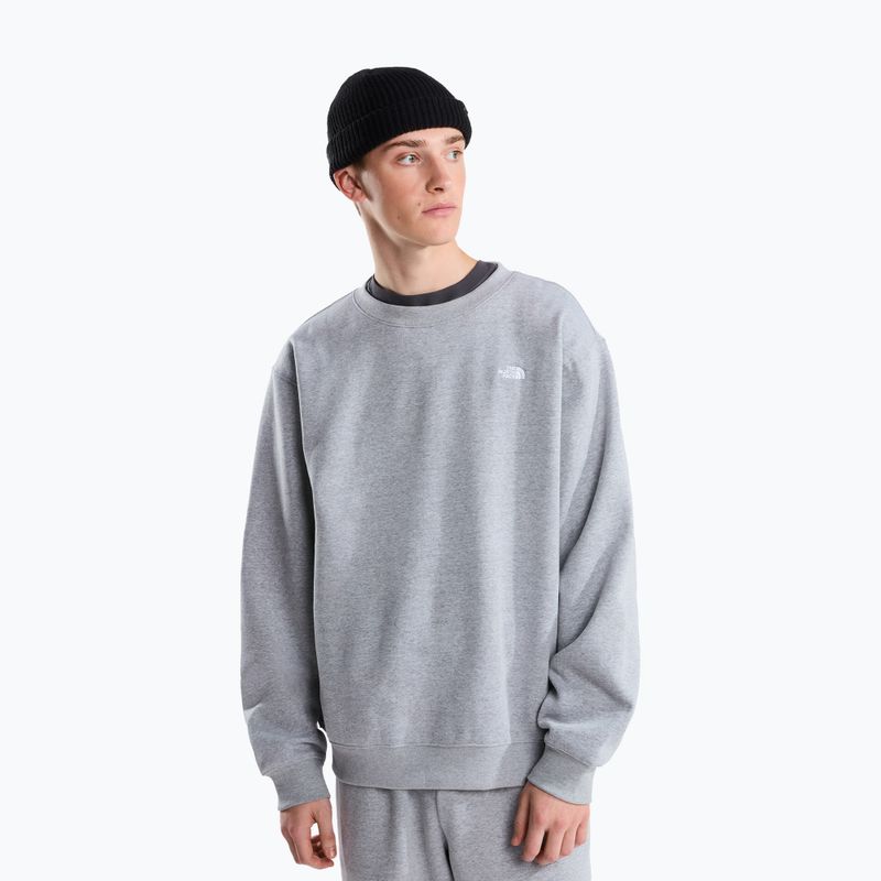 Men's sweatshirt The North Face Essential Simple Dome Relaxed Crew tnf pale grey heather