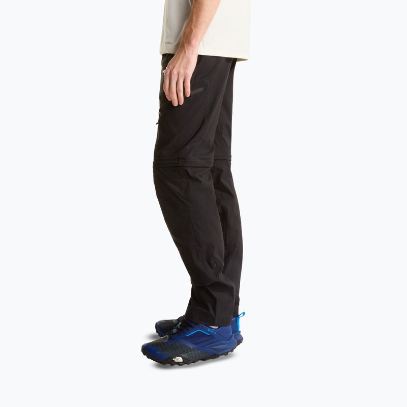 Men's trekking trousers The North Face Exploration Regular Tapered Convertible tnf black 4