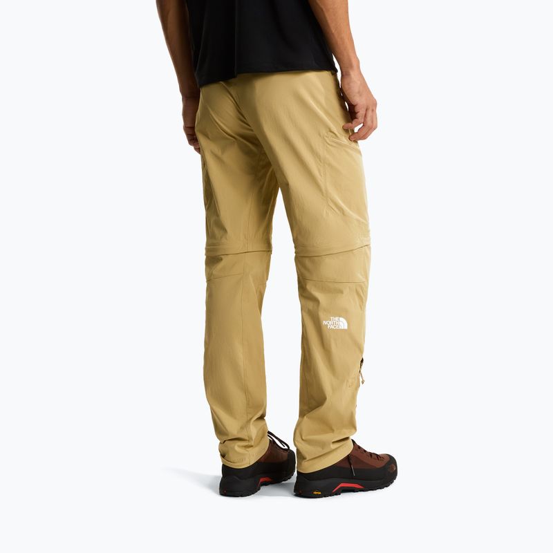 Men's trekking trousers The North Face Exploration Regular Tapered Convertible khaki stone 3