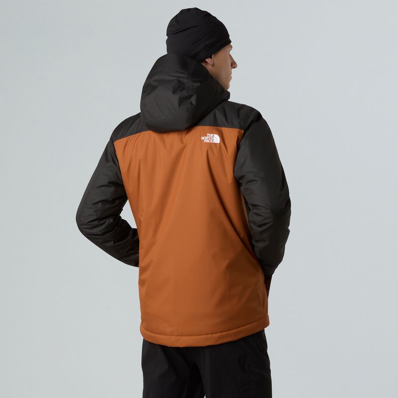 Men's down jacket The North Face Millerton Insulated burnt umber/black 3