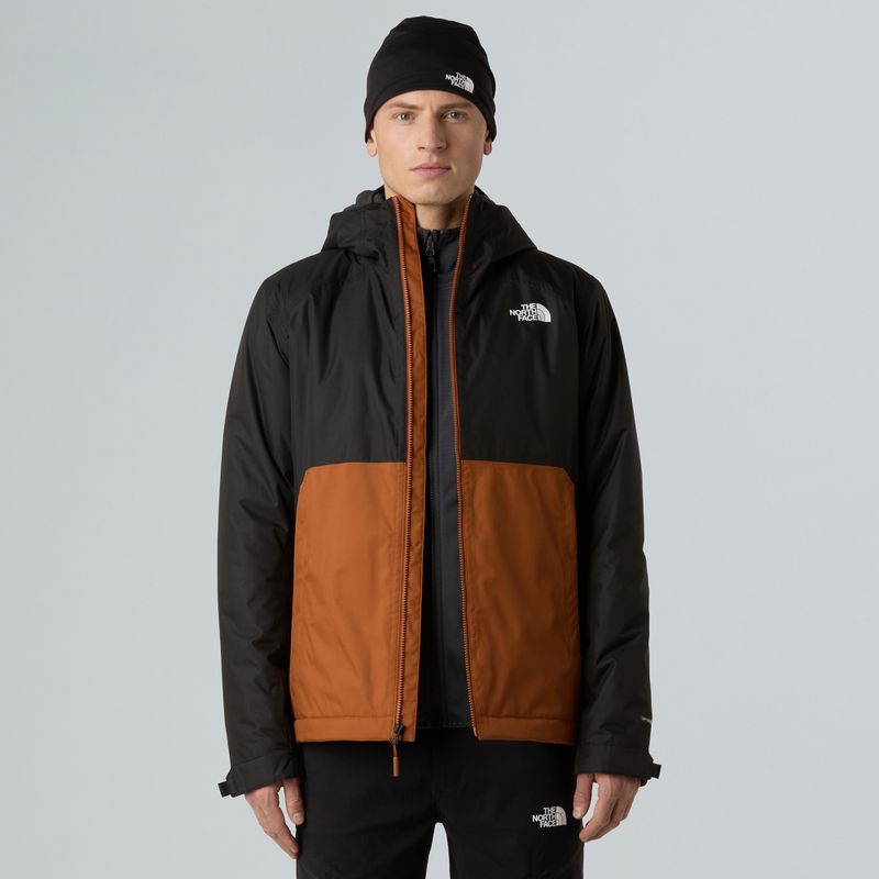 Men's down jacket The North Face Millerton Insulated burnt umber/black 4