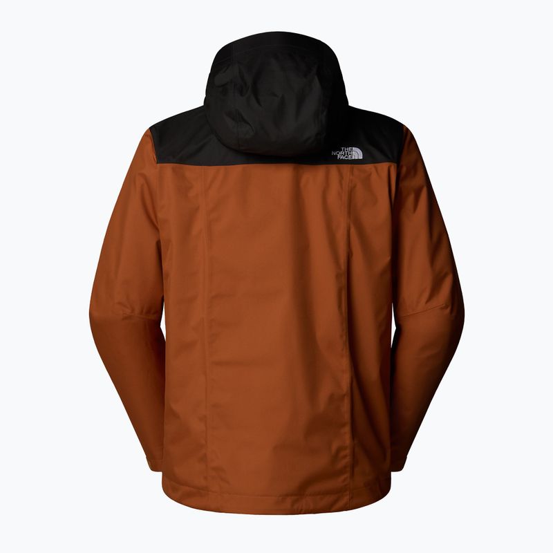 Men's 3in1 jacket The North Face Evolve II Triclimate burnt umber/asphalt grey 7