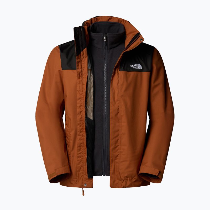 Men's 3in1 jacket The North Face Evolve II Triclimate burnt umber/asphalt grey 8