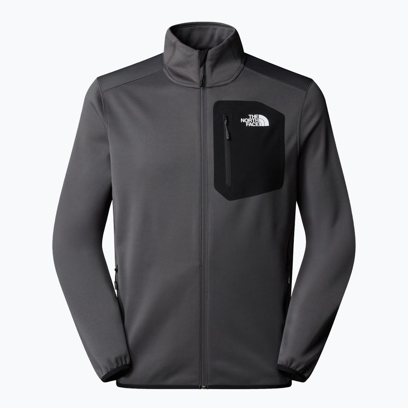 Men's sweatshirt The North Face Crest Fz anthracite grey/black 4