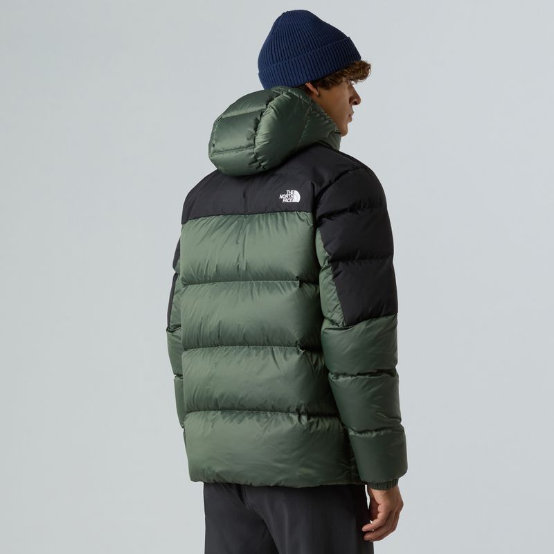Men's The North Face Diablo Down 2.0 Hoodie shoulder mist/black heather down jacket 3