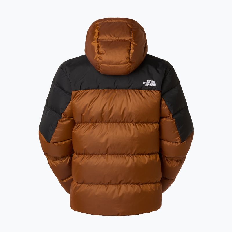 Men's down jacket The North Face Diablo Down 2.0 Hoodie mushroom ember/black heather/recycled 2