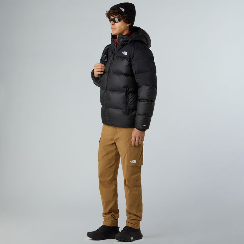 Men's down jacket The North Face Diablo Down 2.0 Hoodie black/black/recycled down 2