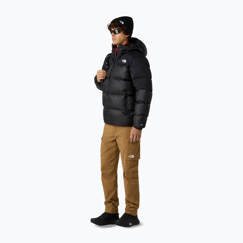Men's down jacket The North Face Diablo Down 2.0 Hoodie black/black/recycled down 2