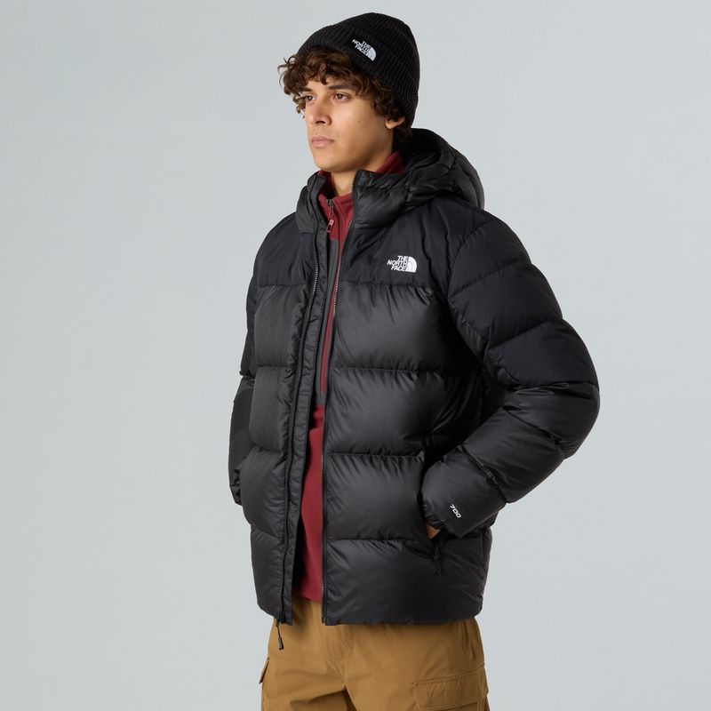 Men's down jacket The North Face Diablo Down 2.0 Hoodie black/black/recycled down 4