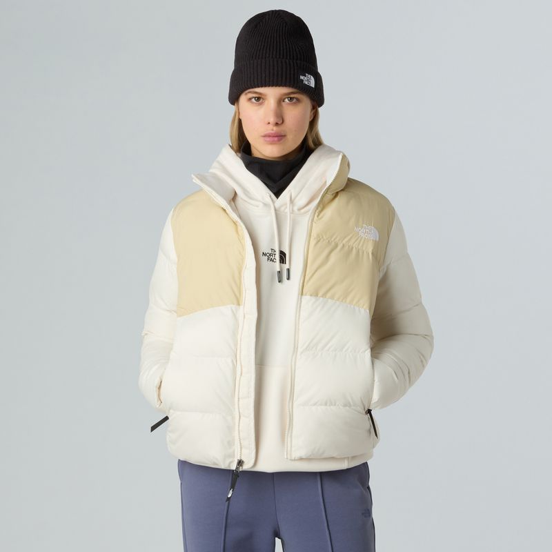 Women's jacket The North Face Saikuru gravel/white dune 4