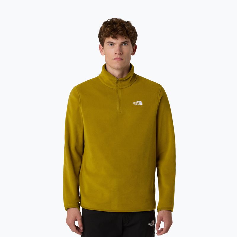 Men's fleece sweatshirt The North Face Glacier Fleece 1/4 Zip deep dijon
