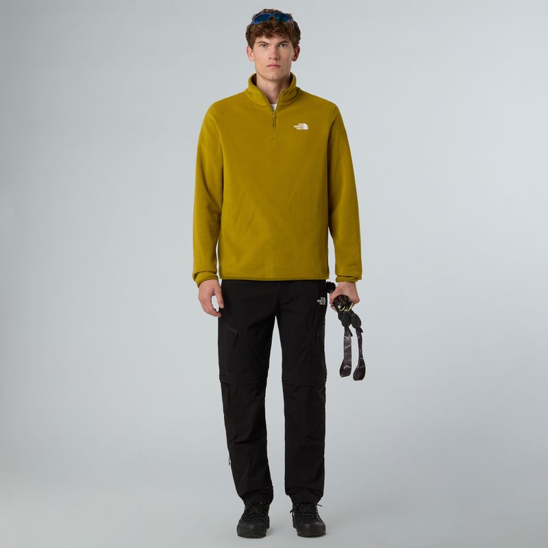 Men's fleece sweatshirt The North Face Glacier Fleece 1/4 Zip deep dijon 2