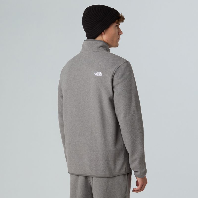 Men's fleece sweatshirt The North Face Glacier Fleece 1/4 Zip mid grey heather 3