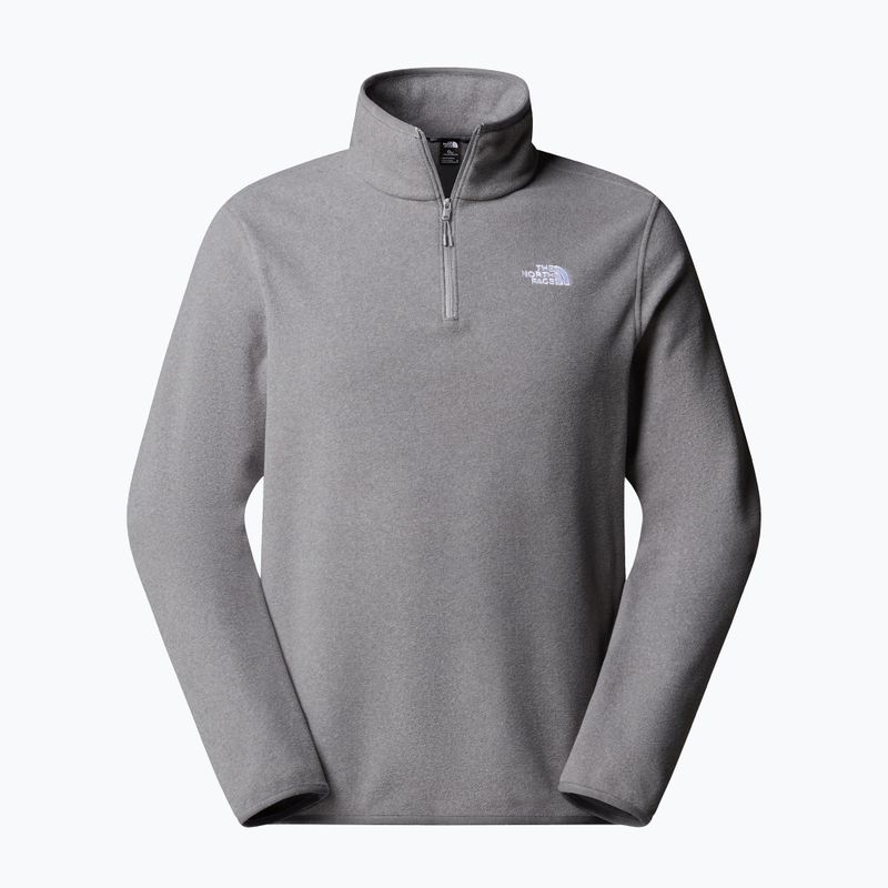 Men's fleece sweatshirt The North Face Glacier Fleece 1/4 Zip mid grey heather 4