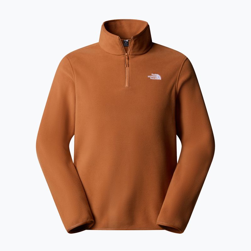 Men's fleece sweatshirt The North Face Glacier Fleece 1/4 Zip burnt umber 4