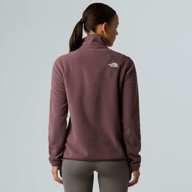 Women's fleece sweatshirt The North Face Glacier Fleece 1/4 Zip tawny quartz 3