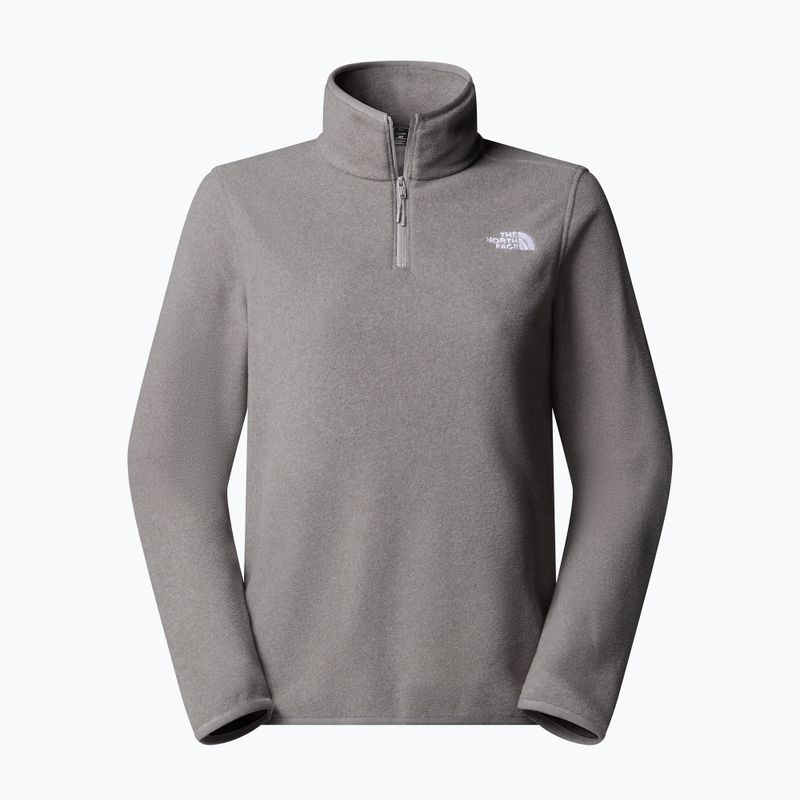 Women's fleece sweatshirt The North Face Glacier Fleece 1/4 Zip mid grey heather 4