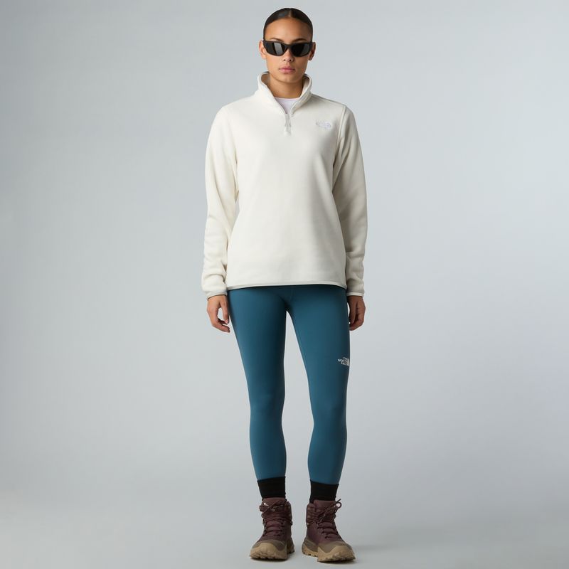 Women's fleece sweatshirt The North Face Glacier Fleece 1/4 Zip white dune 2
