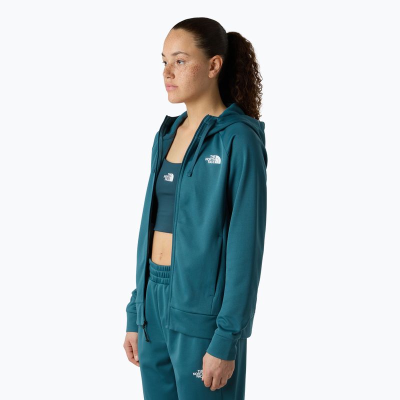 Women's sweatshirt The North Face Reaxion 2.0 Hooded Full Zip space dark heather 4