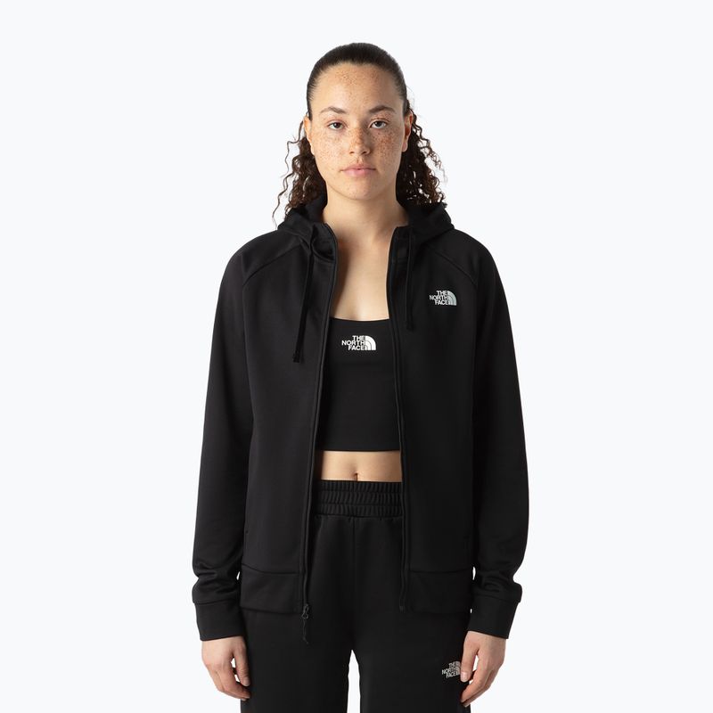 Women's sweatshirt The North Face Reaxion 2.0 Hooded Full Zip black heather 4