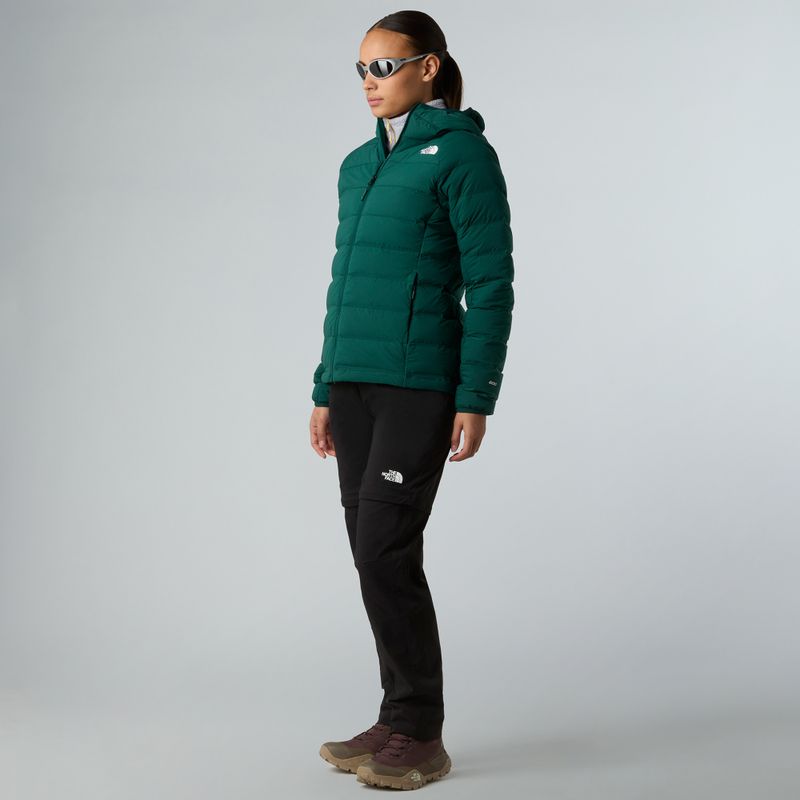 Women's down jacket The North Face Abseil Stretch Down Hoodie hunter green 2