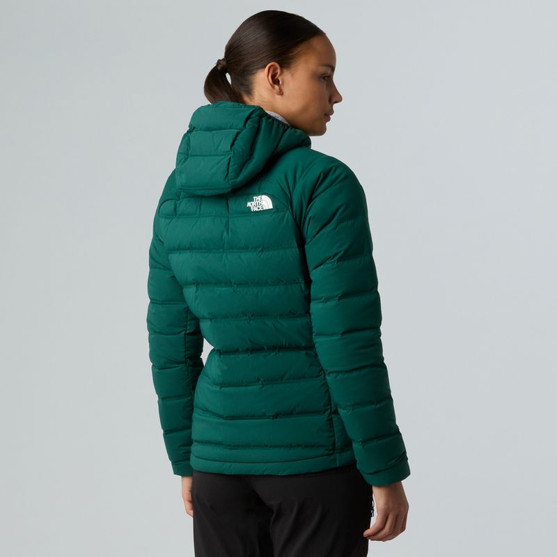 Women's down jacket The North Face Abseil Stretch Down Hoodie hunter green 3